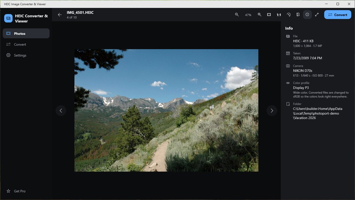 HEIC Image Converter & Viewer screenshot