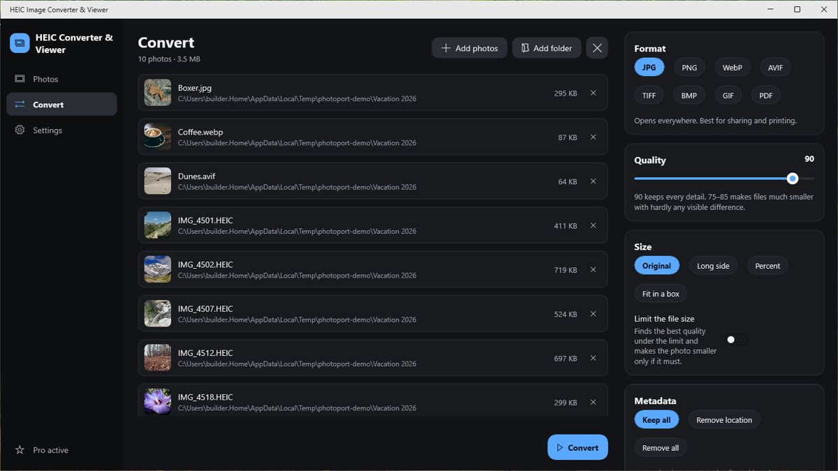 HEIC Image Converter & Viewer screenshot