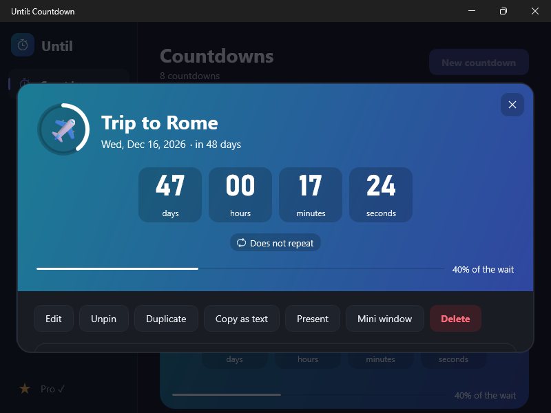Until: Countdown screenshot