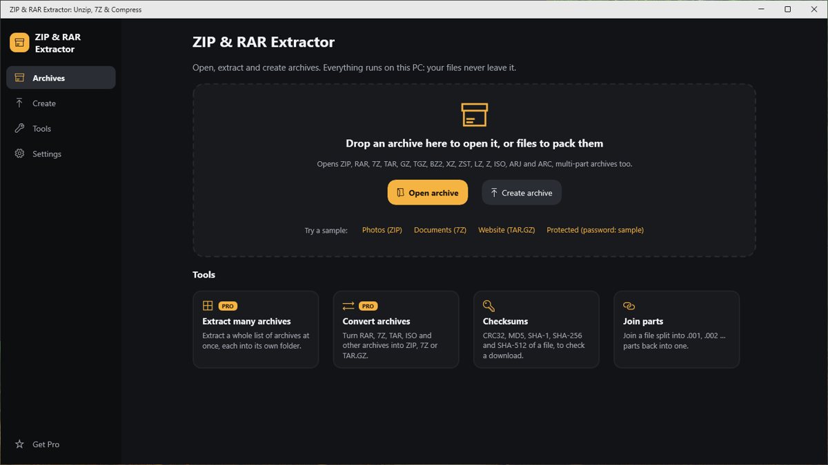 ZIP & RAR Extractor screenshot